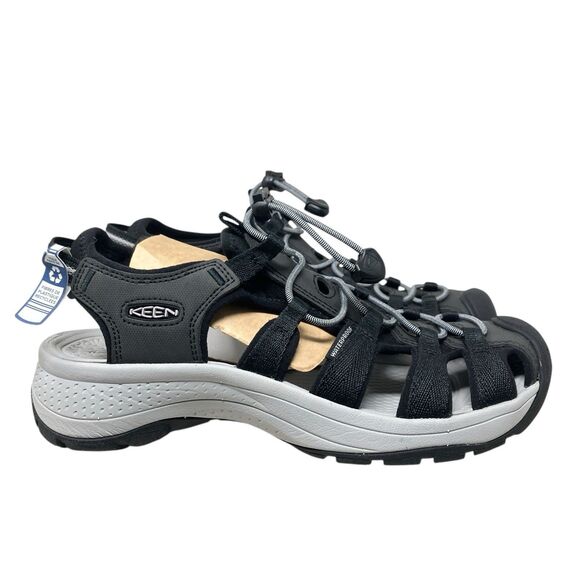 Keen Hiking Sandals‎ Womens 8 Astoria Black Gray Closed Toe Water Shoes - Picture 10 of 10